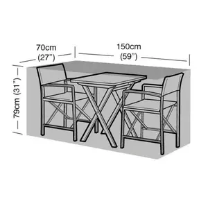 2 Seater Large Bistro Set Cover - image 1