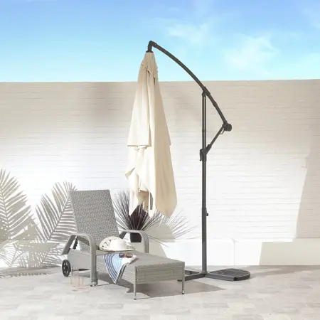 2 x 3m Rectangular Parasol - Ecru - image 2