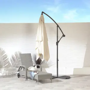 2 x 3m Rectangular Parasol - Ecru - image 2