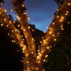 200 Fit & Forget B/O Warm White Multifunction String Lights