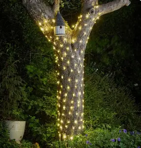 200 Warm White Solar Firefly String Lights – 20m