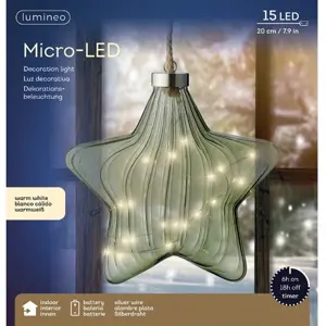 20cm Micro LED Hanging Star - image 1