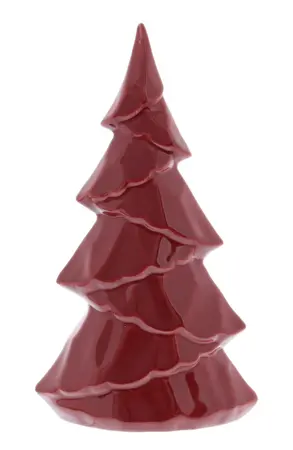 23cm Red Ceramic Christmas Tree