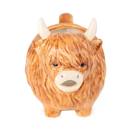 250ML CERAMIC GRAVY BOAT HIGHLAND COW - image 1