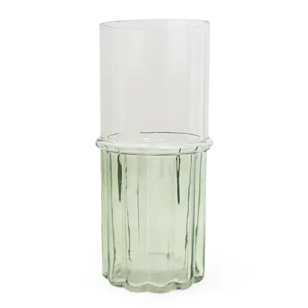 25Cm Glass Cylinder Vase Two Tone - Clea