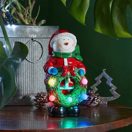 25cm InLit Frosty PuffaPal Christmas Decoration
