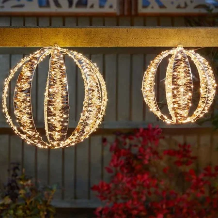 30cm GoldTwist Globe Christmas Light