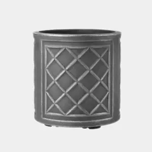 32cm Round Lead Effect  Pewter - image 1