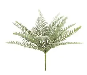 32cm Snowy Fern Bush – 9 Stems