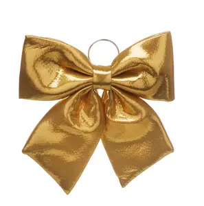 34cm Gold Metallic Effect Bow