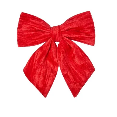 34cm Velvet Bow - Ruby - image 1