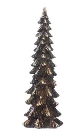 35cm Ceramic Dark Brown Christmas Tree