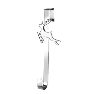 37cm Silver Reindeer Wreath Hanger