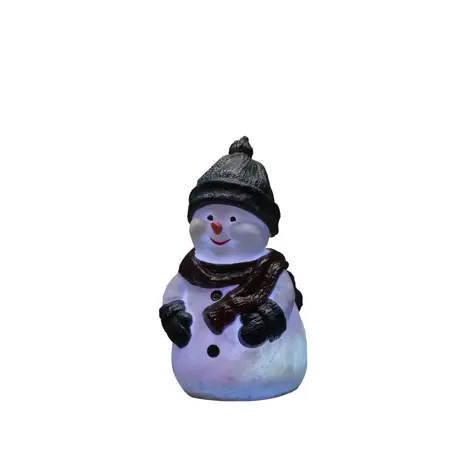 38cm Colour Changing LED Christmas Snowman - image 1
