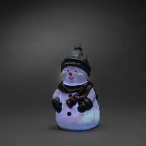 38cm Colour Changing LED Christmas Snowman - image 3