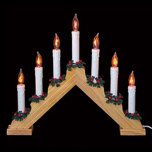 39cm Flickering LED Christmas Candle Bridge - image 1