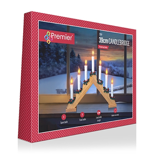 39cm Flickering LED Christmas Candle Bridge - image 3