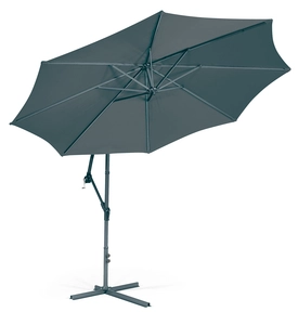 3m Hanging Crank Parasol DK Grey