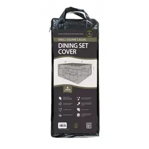 4–6 Seater Square Corner Dining Set Cover – Waterproof Black - image 2
