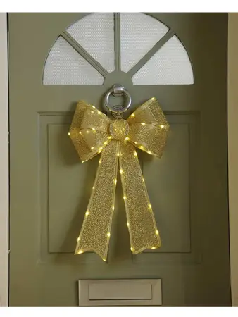 40 x 60cm bo lit gold bow