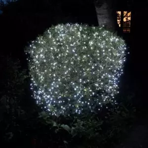 400 Fit & Forget B/O White Multifunction String Lights