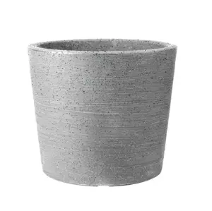 40cm Varese Low Planter Alpine Grey