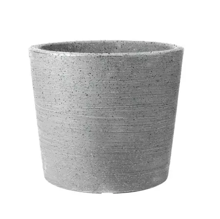 40cm Varese Low Planter Alpine Grey  Alpine Grey