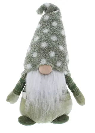 43cm gonk with green hat with white spots