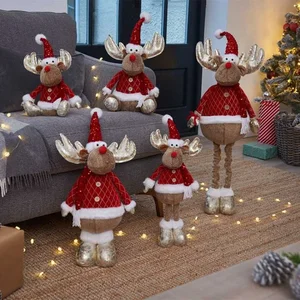 45cm Golden Dancer Seated Christmas Reindeer - image 2