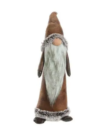 46cm Brown Leather Look Christmas Gonk