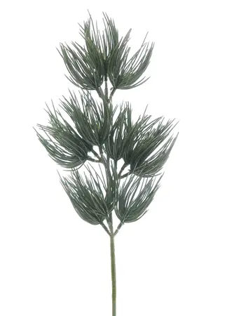 46cm Green Frosted Artificial Bristle Stem