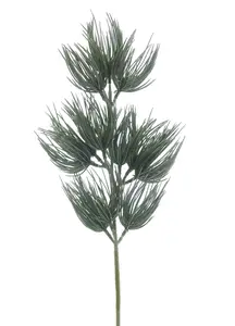 46cm Green Frosted Artificial Bristle Stem