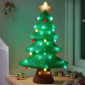 46cm Light Up Bauble Christmas Tree - image 1