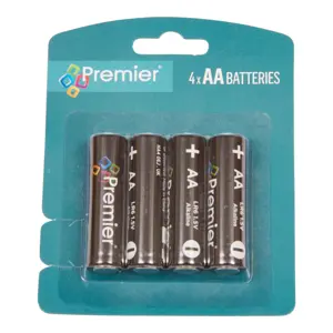 4pc AA Battery Pack Hi Tech Alkaline