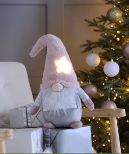 50cm bo lit standing gonk - pink hat