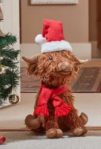50cm Christmas Highland Cow Plush