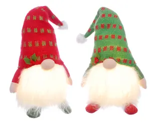 54cm bo lit 2 asstd sitting gonks - red / green