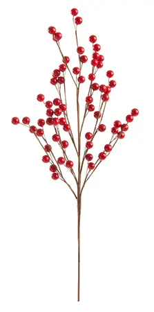 56cm Artificial Red Berry Spray