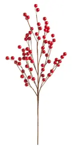 56cm Artificial Red Berry Spray