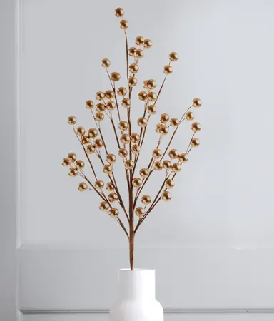 56cm Gold Berry Spray - image 1