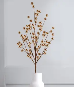 56cm Gold Berry Spray - image 1