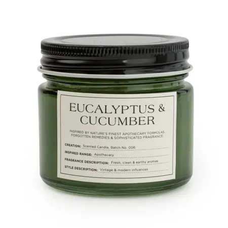6.7Cm Candle Jar With Metal Lid Eucalyptus & Cucumber - image 1