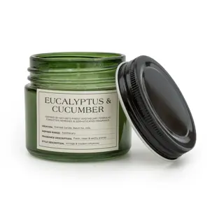 6.7Cm Candle Jar With Metal Lid Eucalyptus & Cucumber - image 2