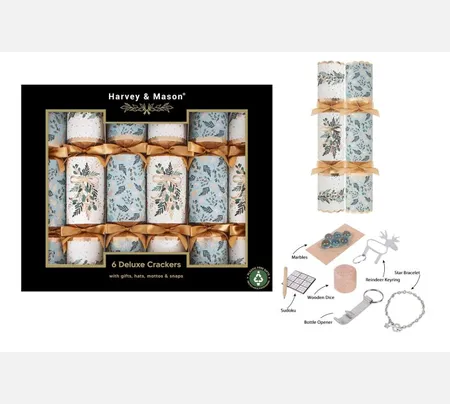6 Deluxe Mistletoe Crackers