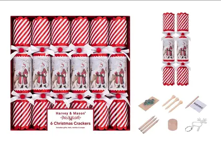 6 x 12" RETRO SANTA CRACKERS