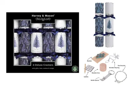 6 x 13.5" DELUXE BLUE TREE CRACKERS