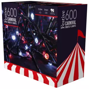 600 Candy Cane Firefly Lights