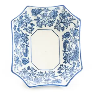 7” RECTANGULAR BOWL – BLUE/WHITE DESIGN - image 2
