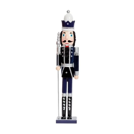 70cm Navy & Silver Nutcracker Decoration – Choice of Two - image 3
