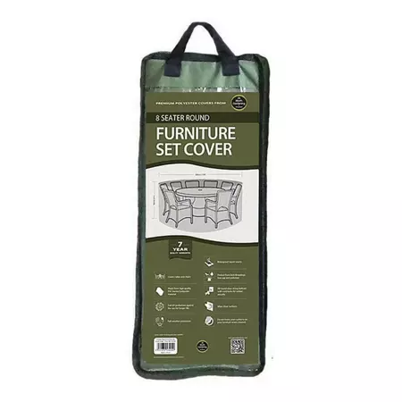 8 Seater Round Furniture Set Cover Green - image 2